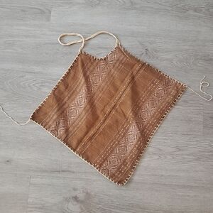 Halter top with adjustable tie back